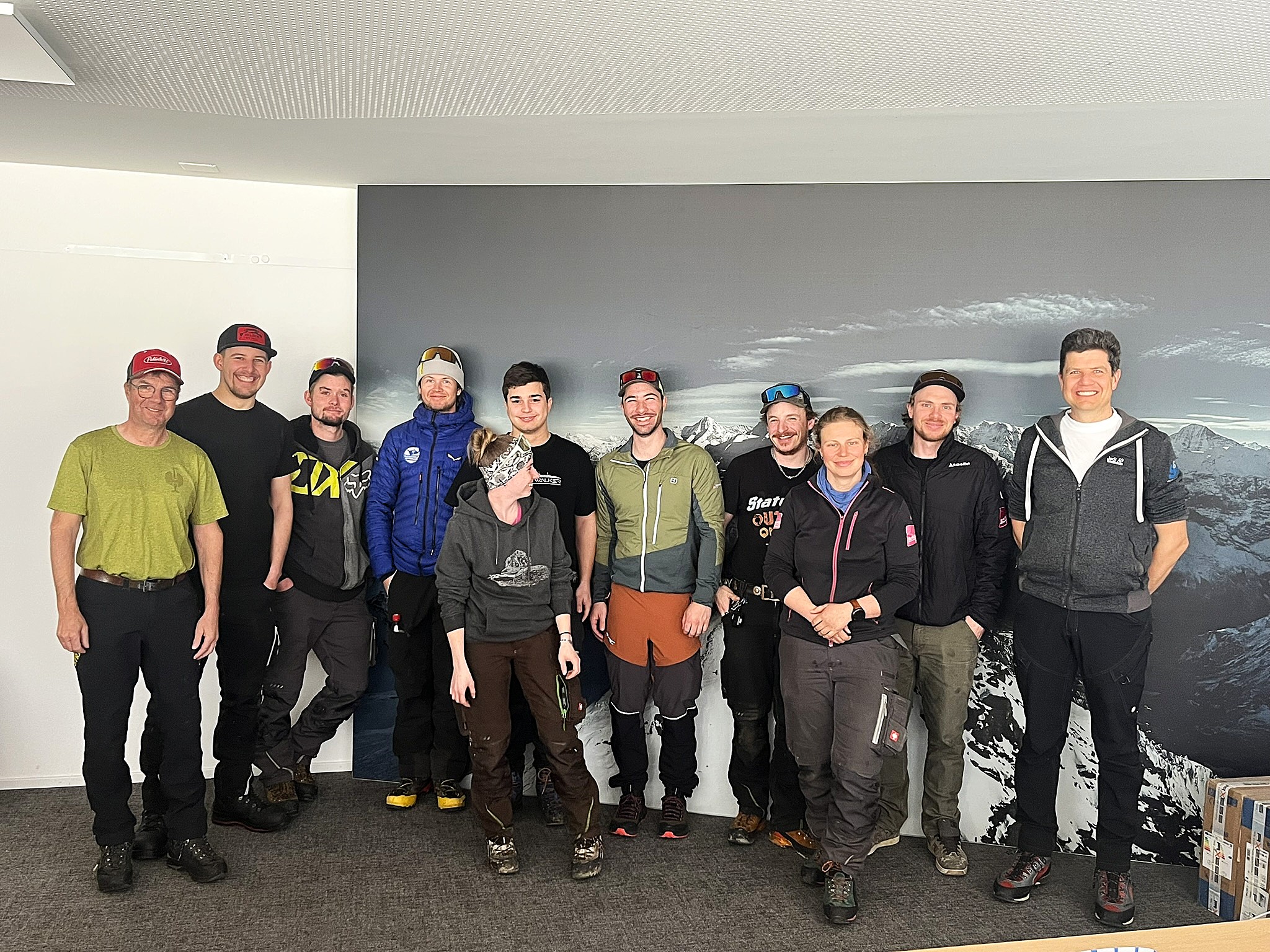 Gruppenbild der Teilnehmer nach einer Schulung