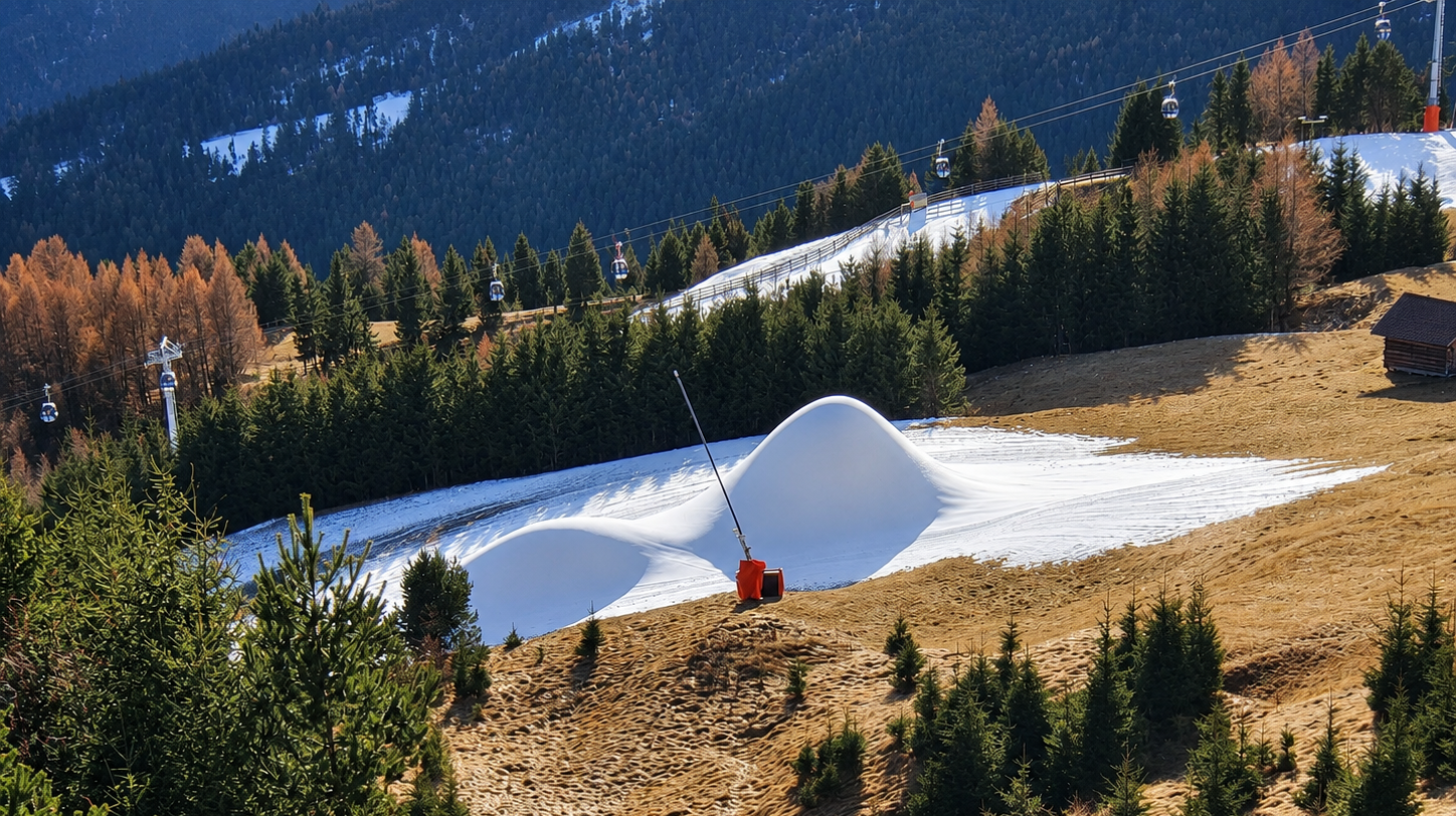 La prima neve programmata in autunno